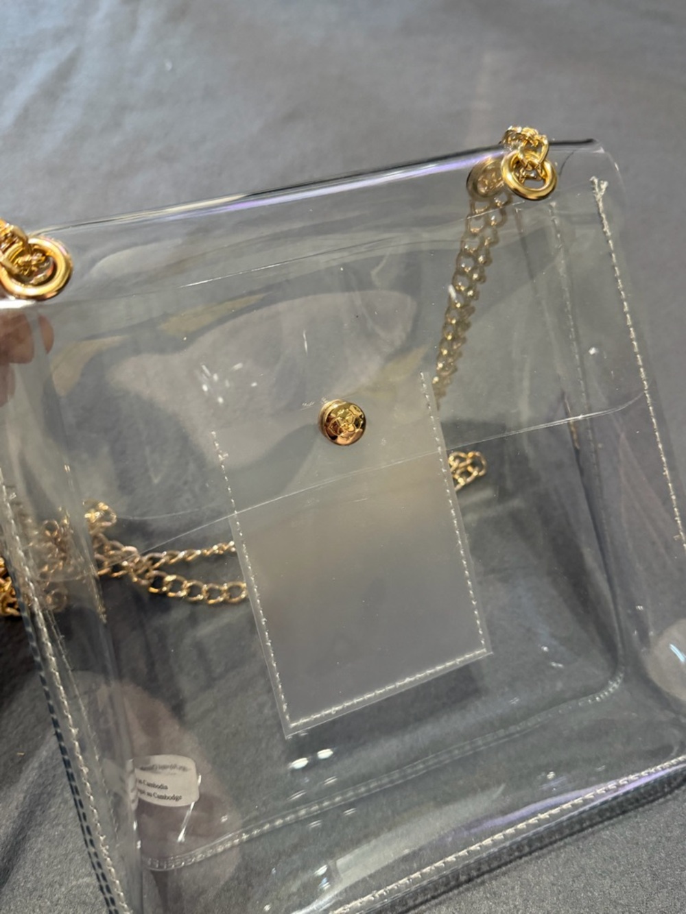 Kendra Scott Clear Chain-Handle Shoulder Bag Purse - Picture 6 of 9